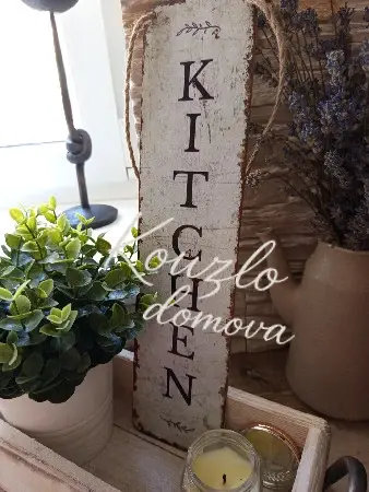 Rustikální cedule Kitchen