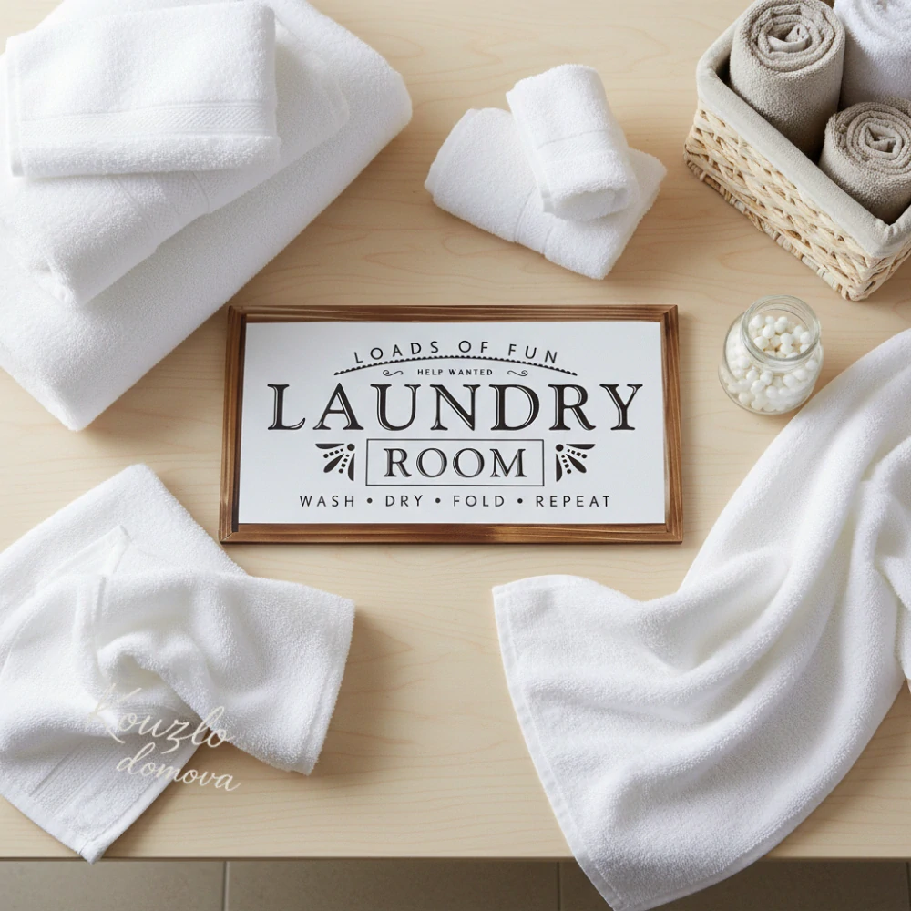 Dekorační cedule „Laundry Room“