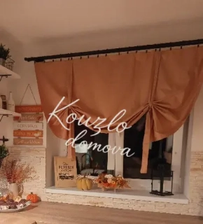 Dekorační roleta skořicová
