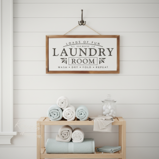 Dekorační cedule „Laundry Room“
