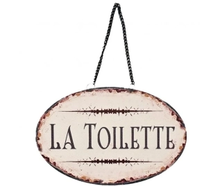 Závěsná cedule La Toilette